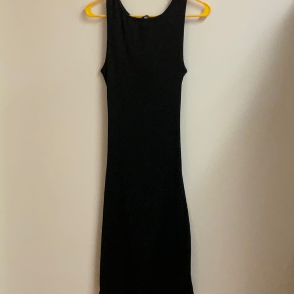 NWT 21 Saints bare abdomen twist black maxi dress, size M - Picture 3 of 7